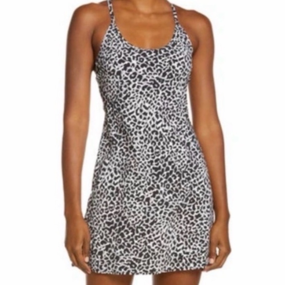 Outdoor Voices The Exercise Dress in Snow Leopard